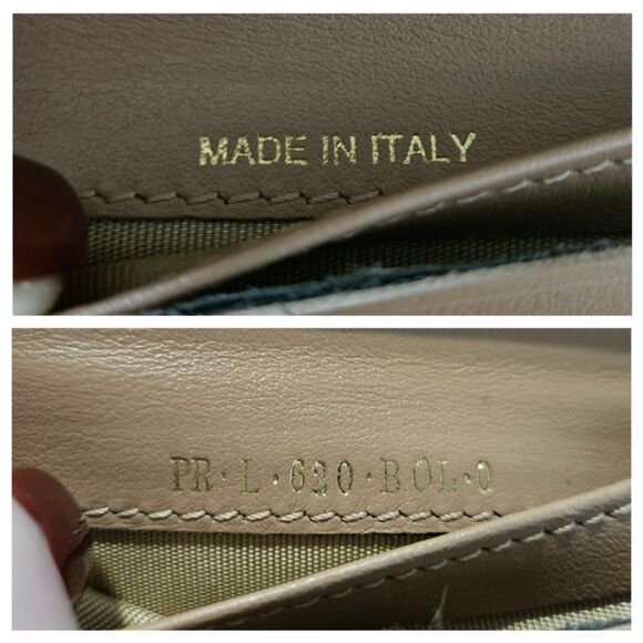 Valentino (Authentic) Khaki Leather Rockstud Zippy Wallet w/ Box & Dust Cover - Picture 11 of 14